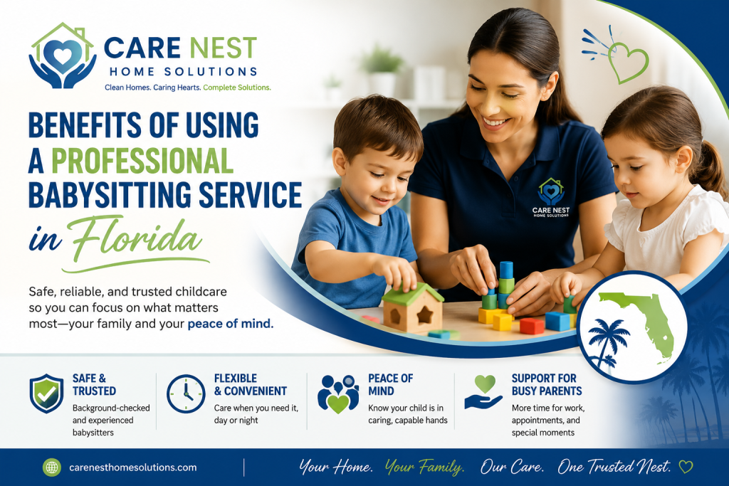 Benefits of Using a Professional Babysitting Service in Florida
